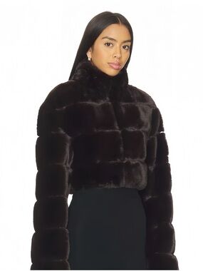 Revolve Faux Fur Cropped Jacket
